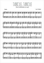 Téléchargez l'arrangement pour piano de la partition de Danse slovaque - Tancuj, tancuj en PDF